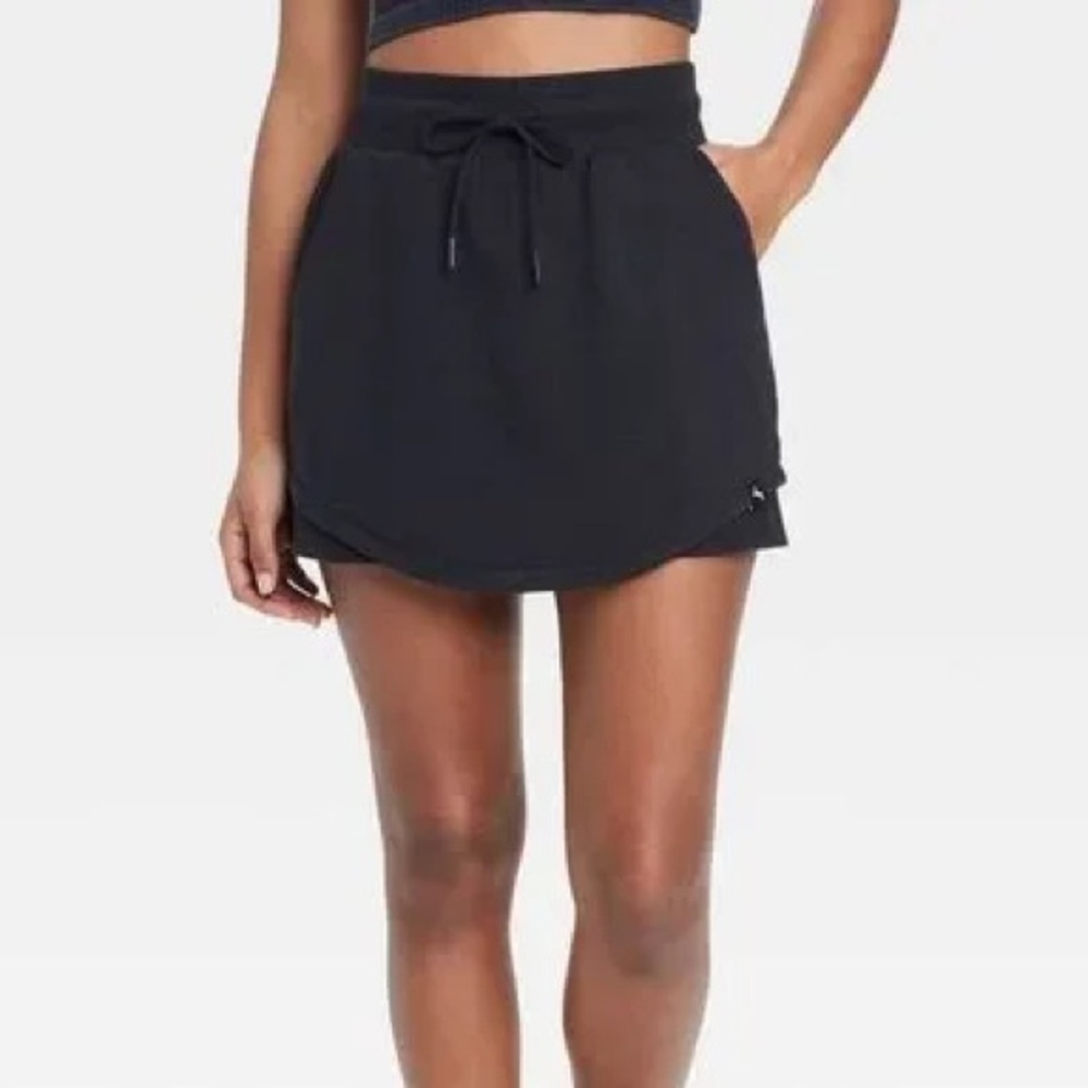 Joy Lab Black Tennis Skort